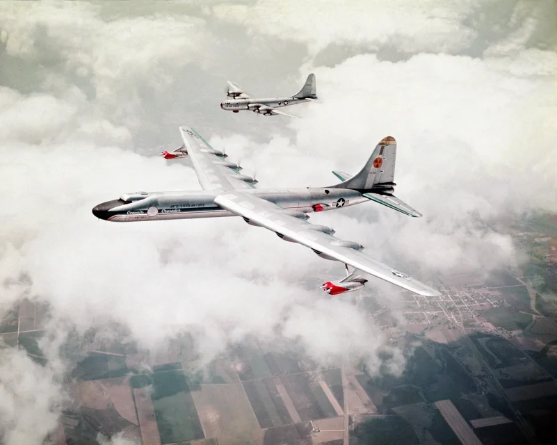 NB-36H_with_B-50,_1955_-_DF-SC-83-09332.jpg
