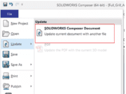 SOLIDWORKS Composerトップレベルおよびサブアセンブリ更新ツールのベストプラクティス