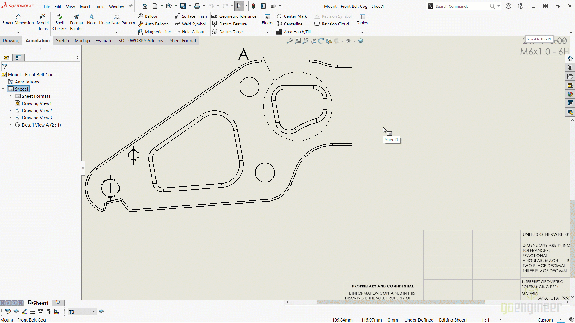 Chain Dimensioning What's New in SOLIDWORKS 2024 Drawings