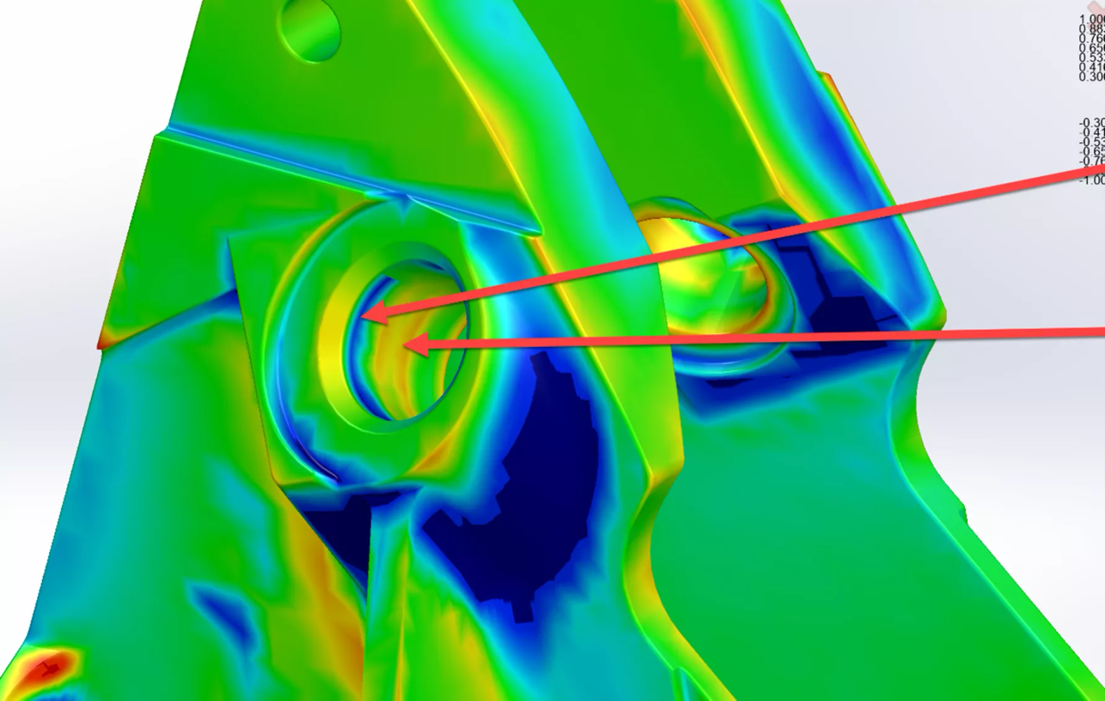 Geomagic for SOLIDWORKS Deviation Analysis Tutorial Results