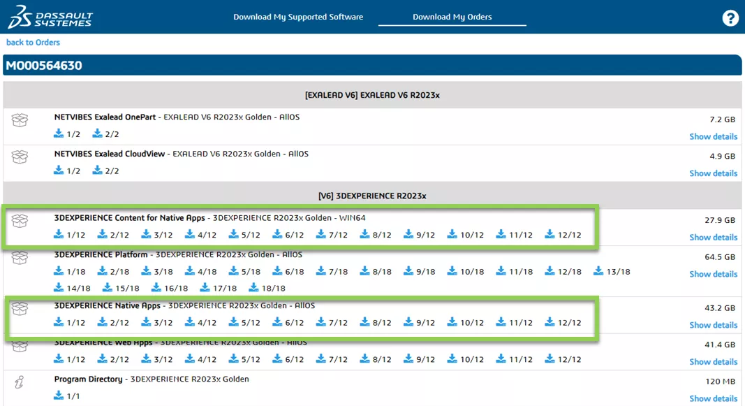 Instalação de aplicativos nativos do 3DEXPERIENCE 