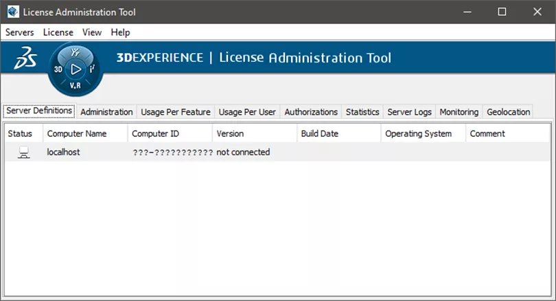 Ferramenta de administração de licenças para o 3DEXPERIENCE CATIA