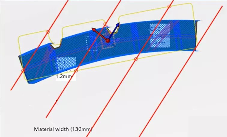 Materiaalbreedte 3DEXPERIENCE CATIA 