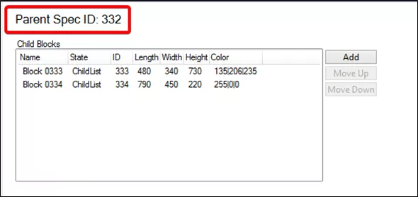 Parent Spec ID in DriveWorks 