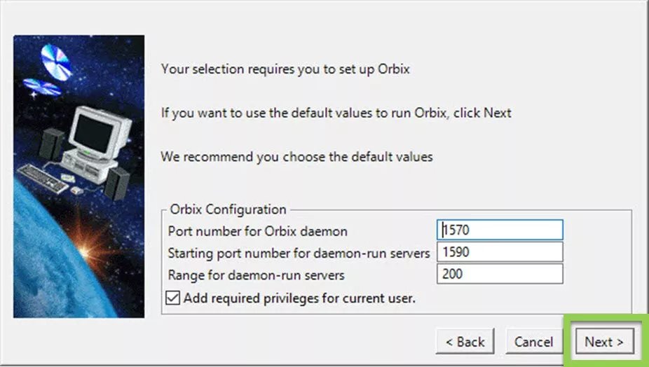 Instalación de CATIA Configuración de Orbix