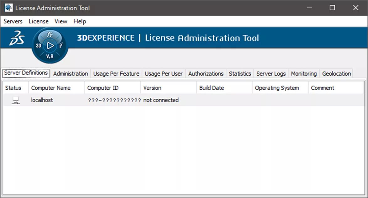 Herramienta de administración de licencias en 3DEXPERIENCE