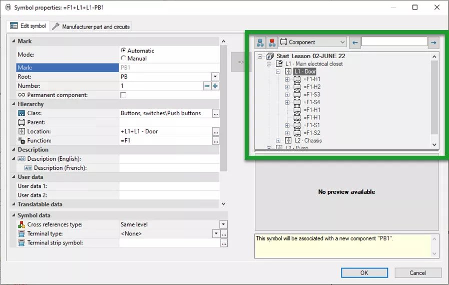 Component Marks in SOLIDWORKS Electrical 