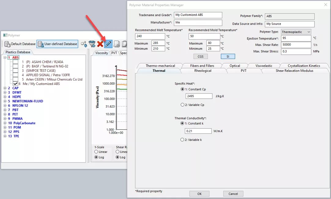 كيفية إنشاء مواد مخصصة في بلاستيك SOLIDWORKS