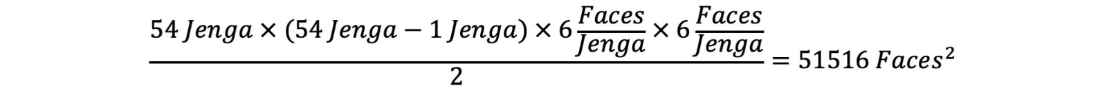 Jenga calculation for number of contact pairs