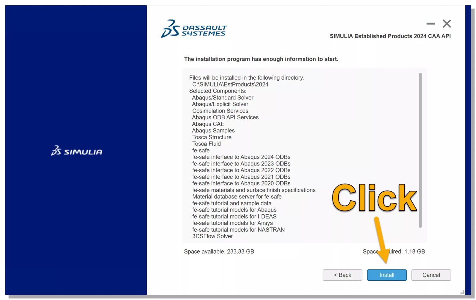 Abaqus 2024 Altın Kurulum Programı 