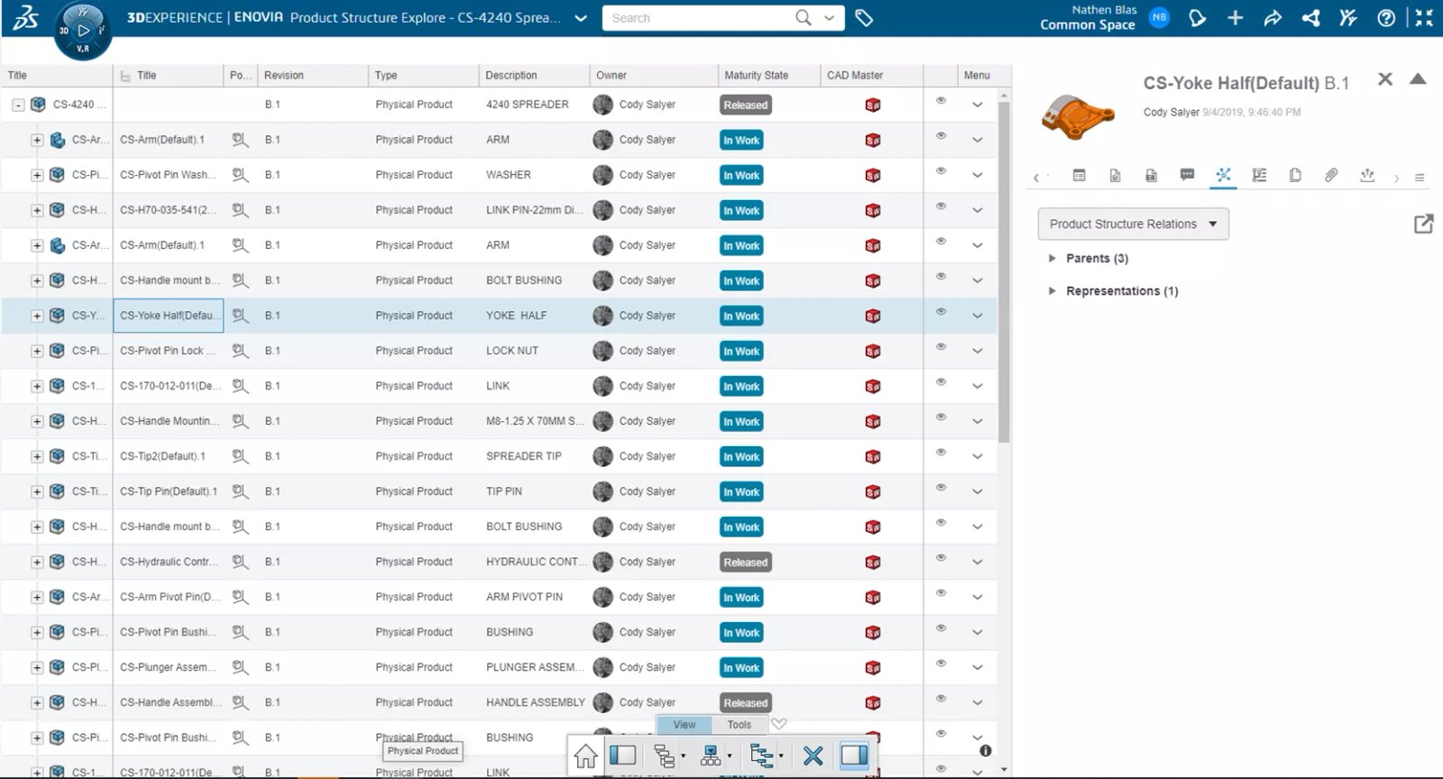 Просмотр обозревателя продуктов 3DEXPERIENCE