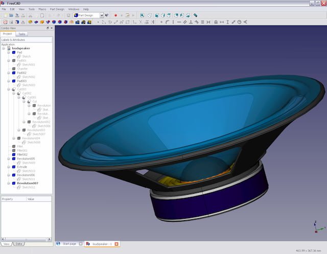 Interfejs modelowania Freecad