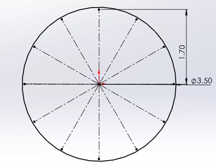 SOLIDWORKSでダイヤルテキストを作成する方法