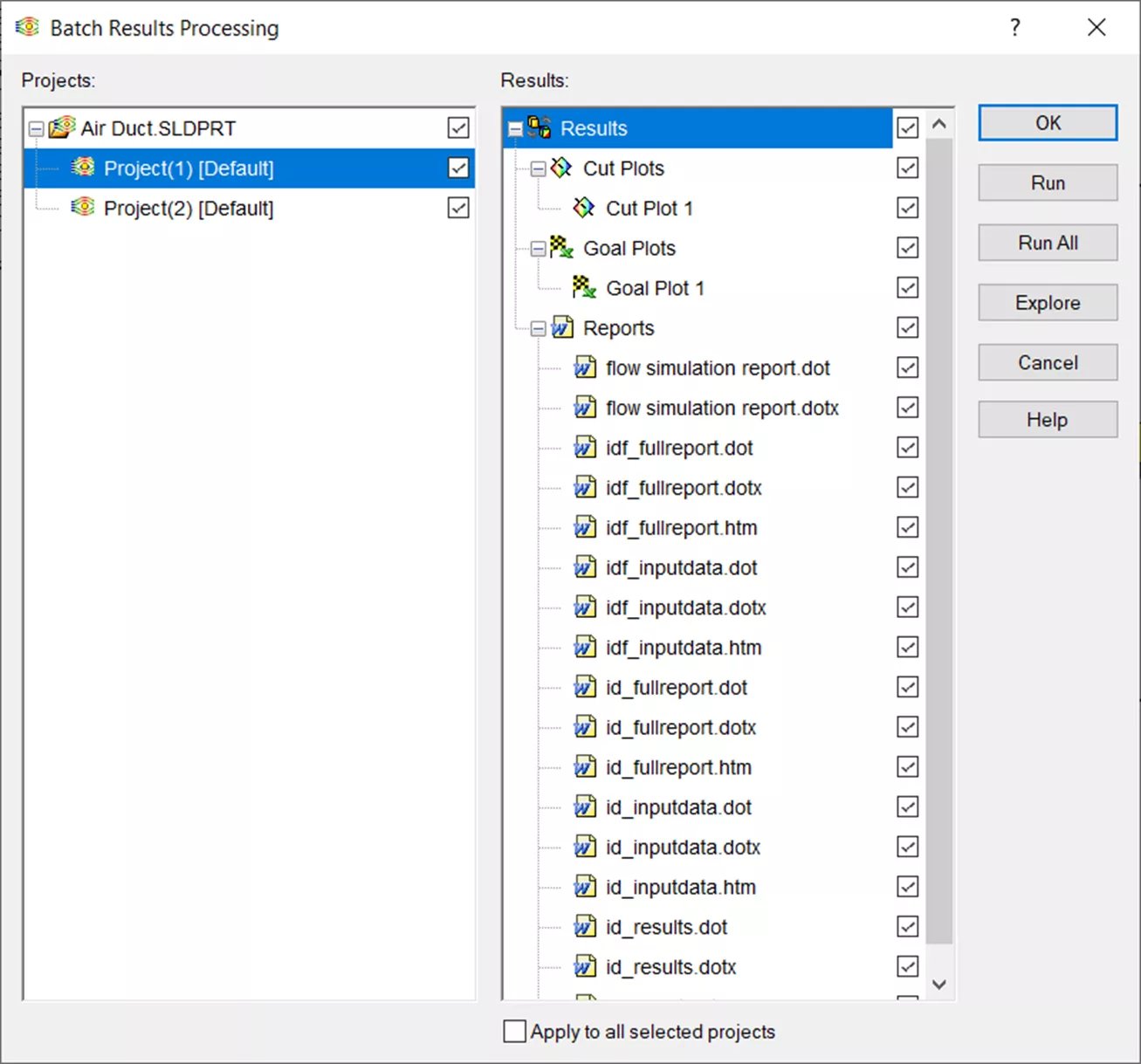 أداة تحليل نتائج معالجة نتائج SOLIDWORKS