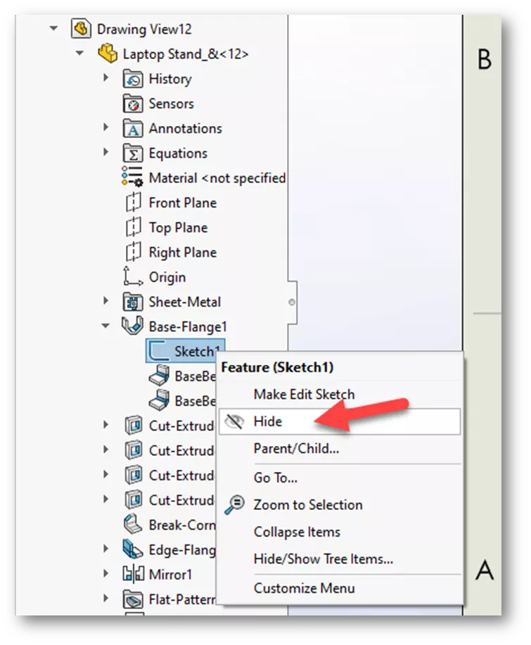 Resolver Imposible acotar líneas de pliegue de chapa en SOLIDWORKS 