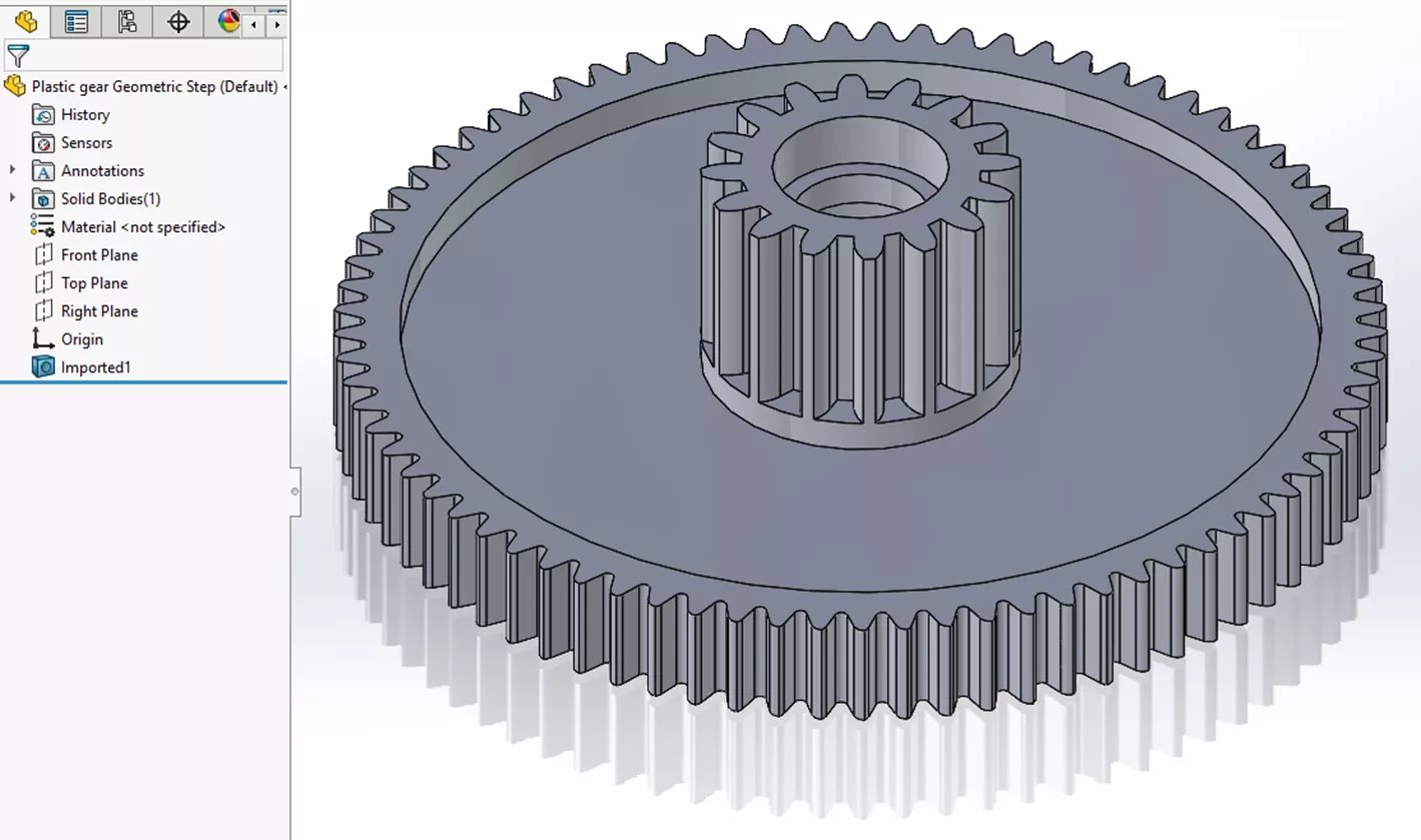 Geometrik STEP dosyası 