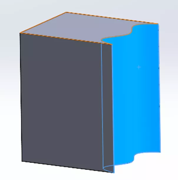Faces non planes d'un corps solide dans SOLIDWORKS
