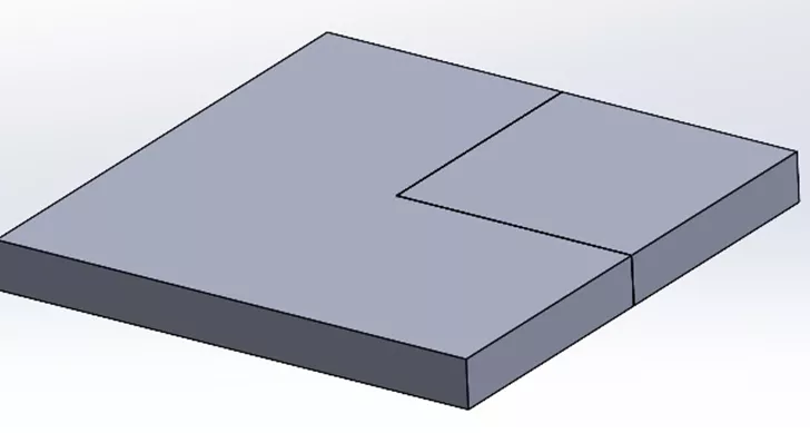 Deux corps résultants dans SOLIDWORKS