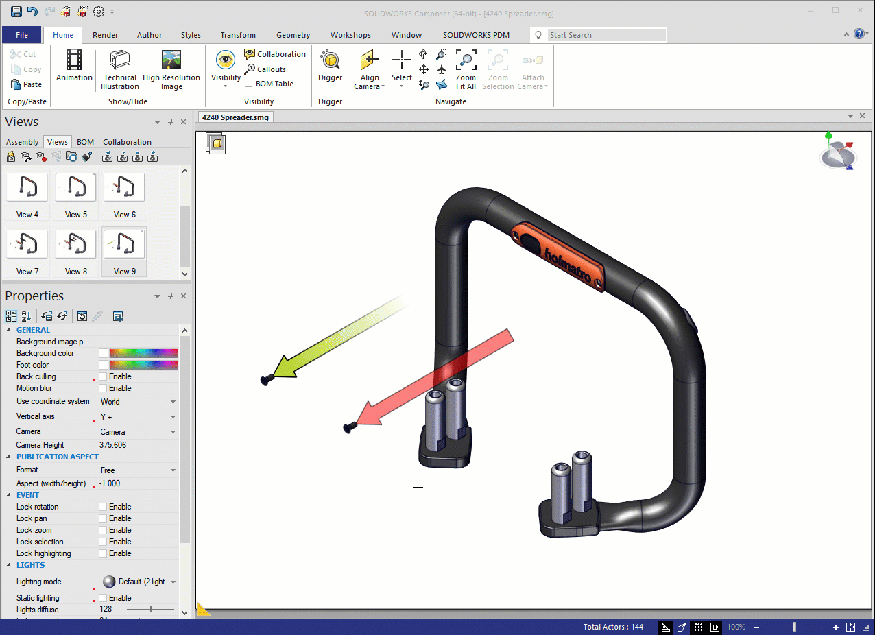 Utilisation des styles pour la standardisation dans SOLIDWORKS Composer